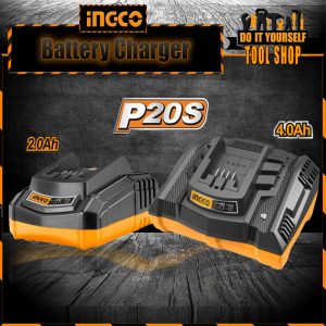 Ingco Fast Intelligent Battery Charger FCLI2001 2.0Ah, FCLI2003 4.0Ah, for Ingco Total and Emtop Battery 20V
