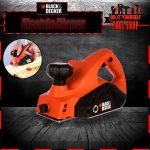 BLACK+DECKER KW712 Corded Electric Wood Planer for Carpentry, Interior Designing & Construction Application for Home, DIY & Professional Use