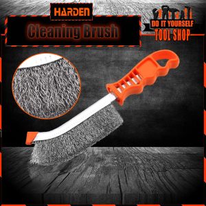 Harden Professional 225mm Hand Wire Brush Sc, Plastic Handle, Copper Wire Brush, for De-rusting and Polishing - 620140 Brand: Harden