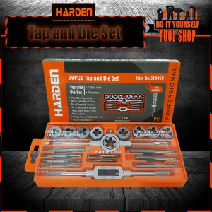 Harden 610458 20Pcs Tap And Die Set (PROFESSIONAL) Alloy Steel Tap And Die Set 610457 Harden 12 Pcs Professional Harden official store in pakistan