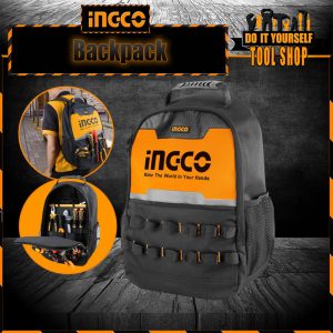 Ingco Tool Tools Backpack HBP0101 Tolsen Industrial Tool Bag (16") Rigid Frame - toolshop.pk - INGCO PAKISTAN PRICE LIST TOOL BAG