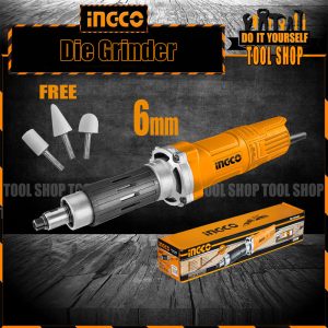 INGCO PDG5501 Electric Handheld Die Grinder 6mm with Free Carbon Brush 3x Mounted Bits - Industrial INGCO PAKISTAN OFFICIAL STORE INGCO PRICE LIST