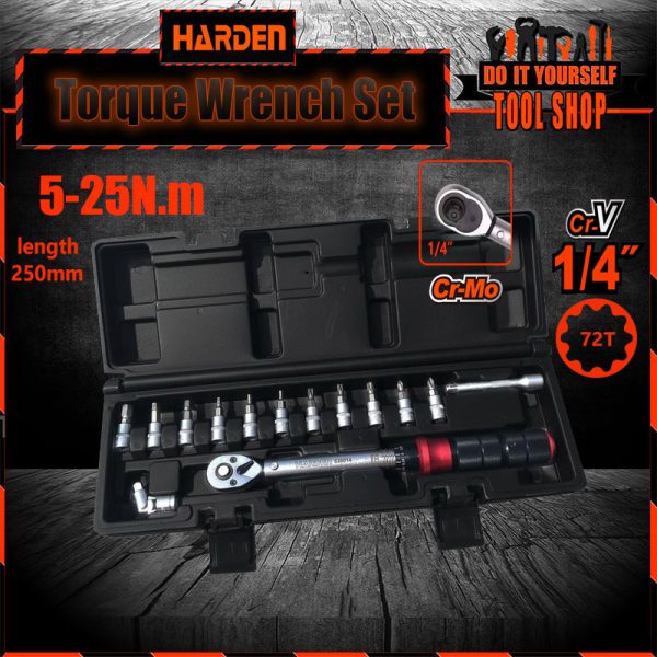 Harden 538014 13Pcs 1/4" Torque Wrench Hardan official pakistan