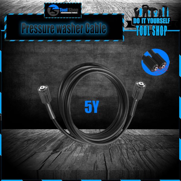 1/4" 5Y 15ft High Pressure Washer Hose Cord Pipe Car Washer Water Cleaning Extension Hose Pipe pressure washer pump accessories in pakistan