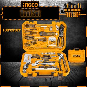 Ingco 168 Pcs Essential Hand Tool Set for Industrial HKTHP21681
