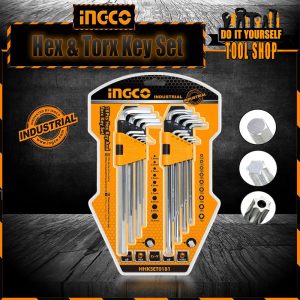 Ingco 18 Pcs Hex Key & Torx Key Set HHKSET0181 Super Ingco Pakistan