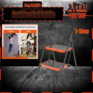 Harden 2 Steps Steel Ladder Foldable 624102