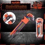 Harden 9 Pcs Extra Long Ball & Hex Key Wrench 540615