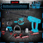 Blitzz Original Cordless Lithium Pressure Washer 2x Battery - BT-CPW21C for Car, Lawn, Garden, Solar Washing