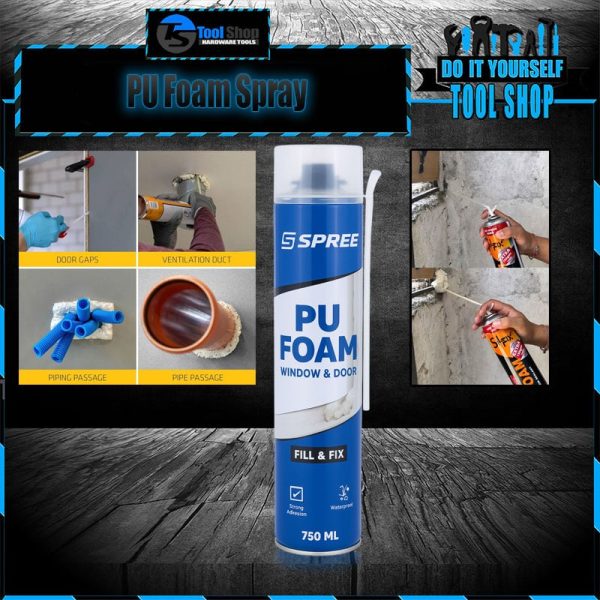 Spree PU Foam Spray 750 ml - Insulation and Sealing Solution