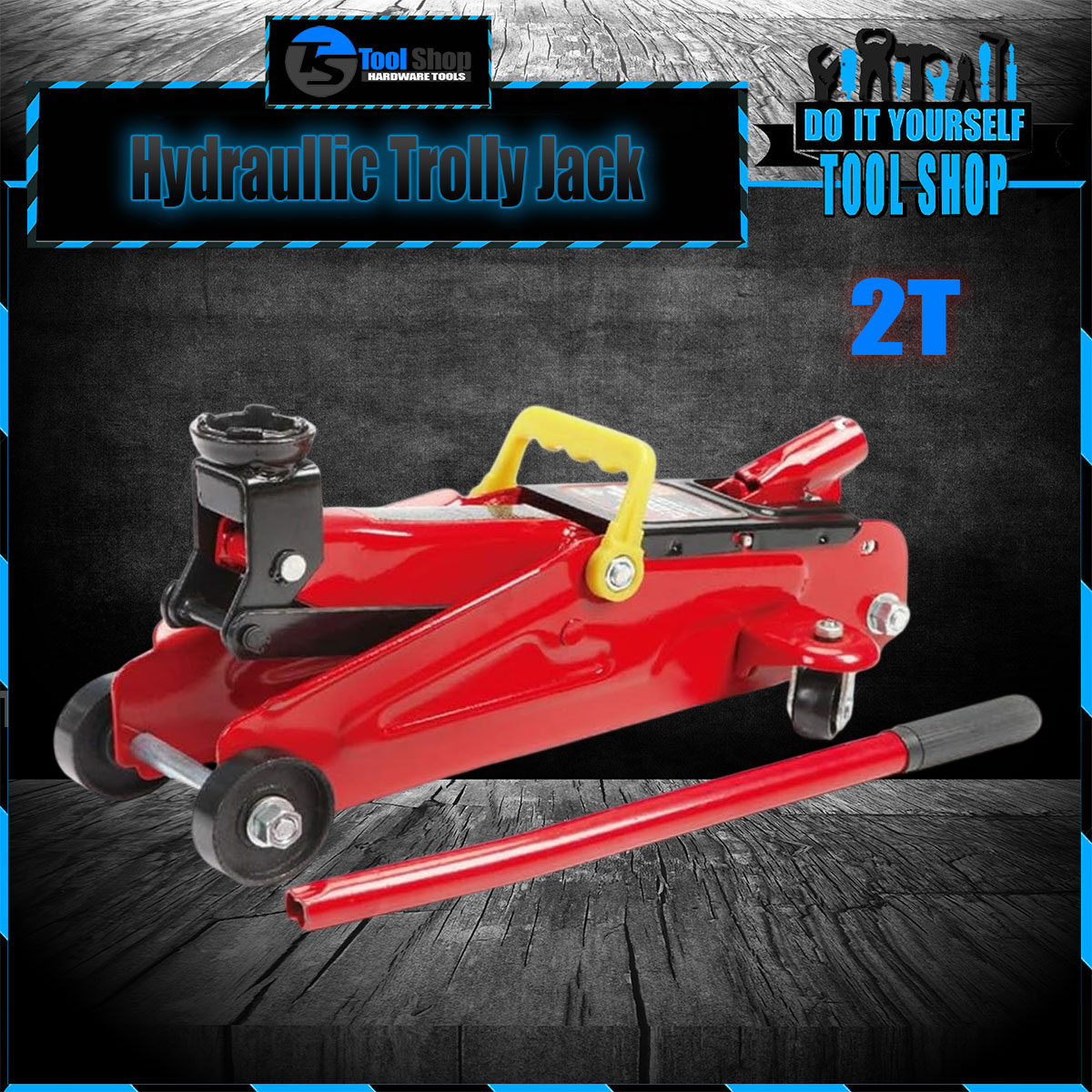 sdfdsf-2 Hydraulic Trolley Jack With Handle For Universal 2Ton