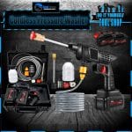 Portable Cordless Car Pressure Washer with Two Lithium Batteries